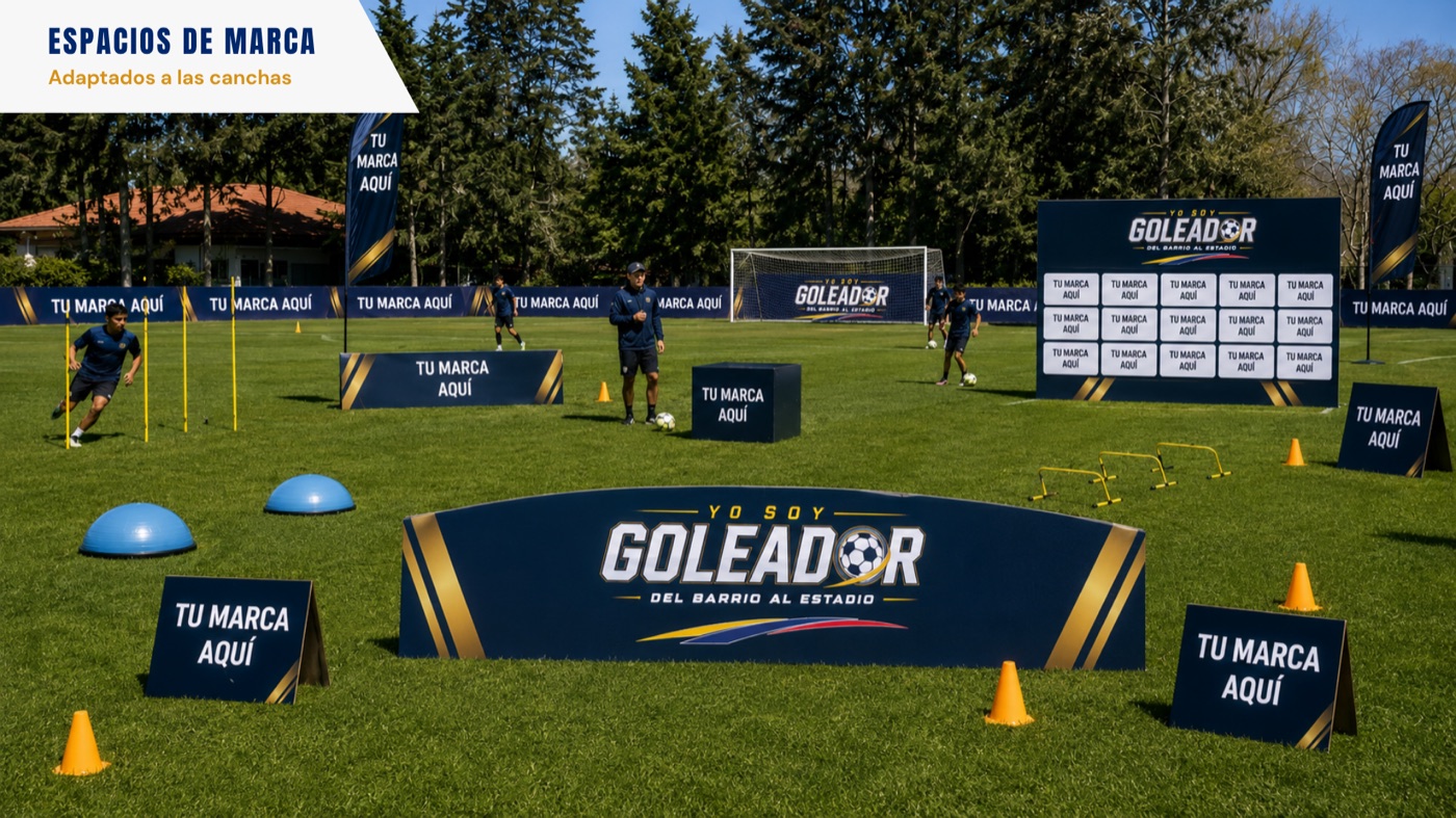 Espacios de marca adaptados a las canchas de entrenamiento